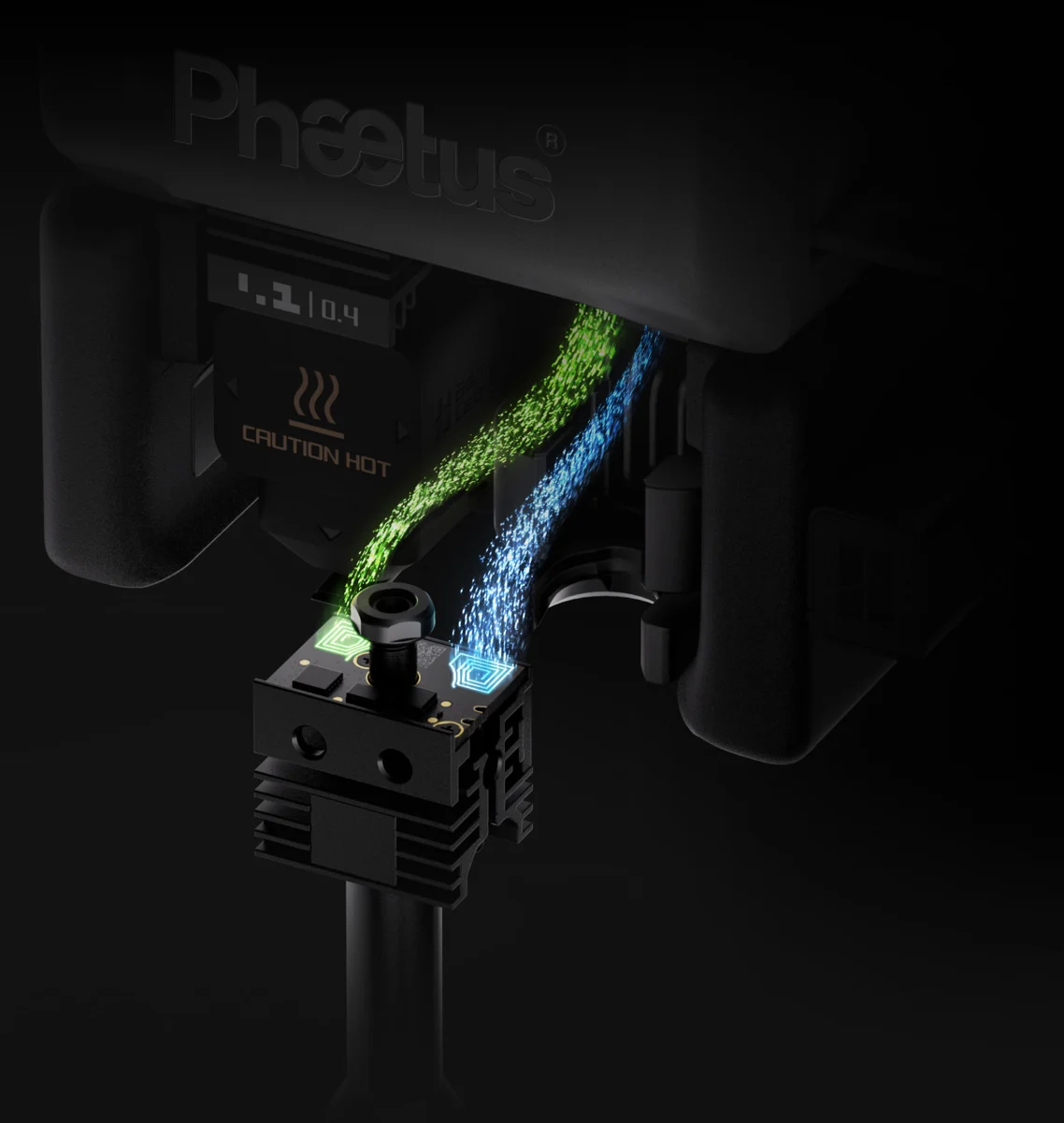 Phaetus 挤出平台与材料流道展示